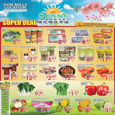 Sunny Foodmart (Don Mills) Flyer April 19 to 25