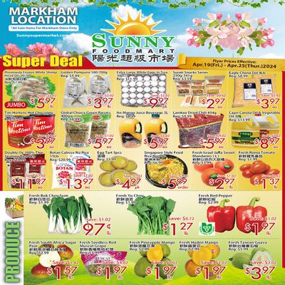 Sunny Foodmart (Markham) Flyer April 19 to 25