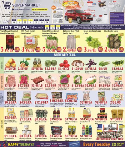 88 Supermarket Flyer April 18 to 24