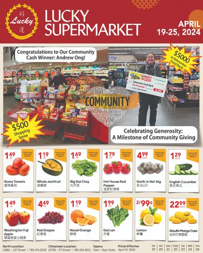 Lucky Supermarket (Edmonton) Flyer April 19 to 25