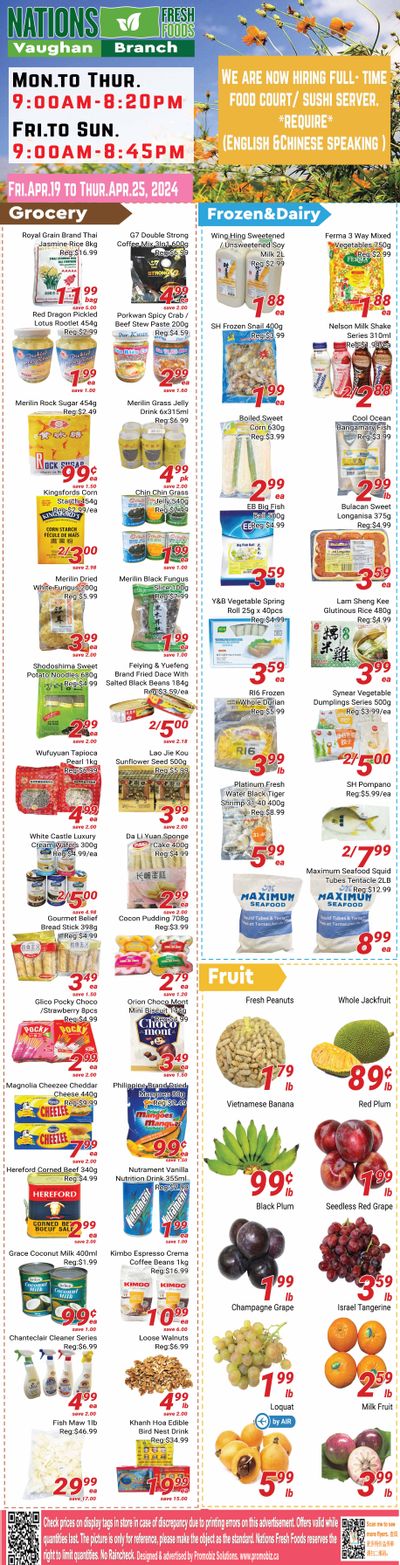 Nations Fresh Foods (Vaughan) Flyer April 19 to 25