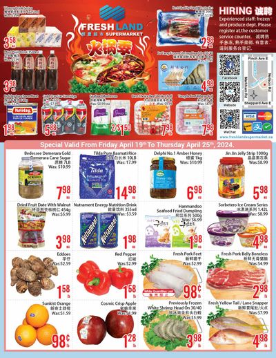 FreshLand Supermarket Flyer April 19 to 25