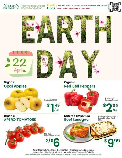 Nature's Emporium Weekly Flyer April 19 to 25