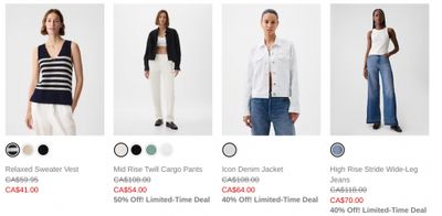 Gap Canada: 50% off New Favourites + Extra 40% off Sale + More