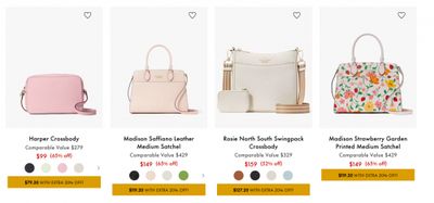 Kate Spade Outlet Canada: Extra 20% off Select Styles
