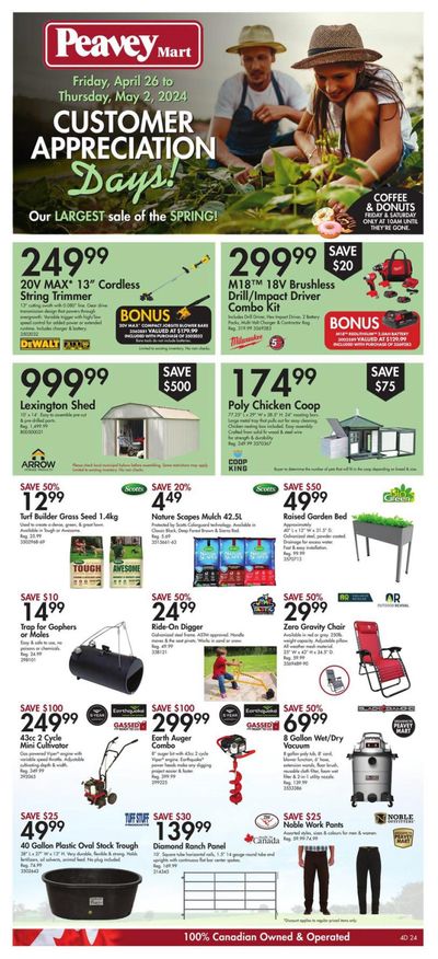Peavey Mart Flyer April 26 to May 2