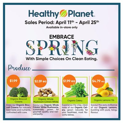 Healthy Planet Flyer April 23 to 25