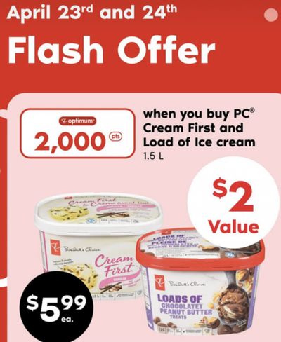 Loblaws Ontario Flash PC Optimum Offers April 23rd and 24th