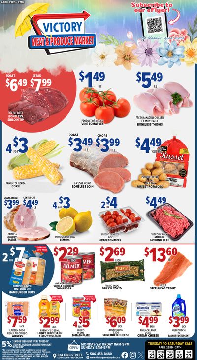 Victory Meat Market Flyer April 23 to 29
