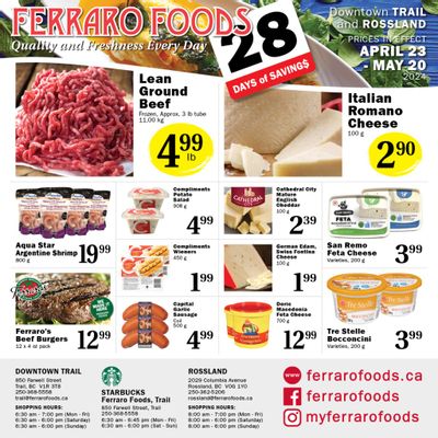 Ferraro Foods Flyer April 23 to May 20