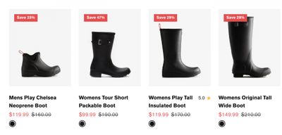 Hunter Boots Canada: Save 30% on All Socks + Sale