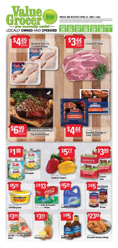 Value Grocer Flyer April 25 to May 1