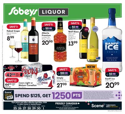 Sobeys (SK) Liquor Flyer April 25 to May 1