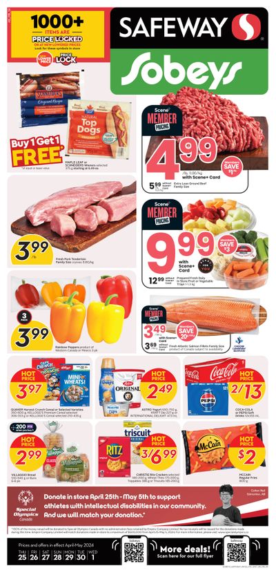Sobeys/Safeway (SK & MB) Flyer April 25 to May 1