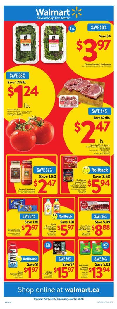 Walmart (West) Flyer April 25 to May 1
