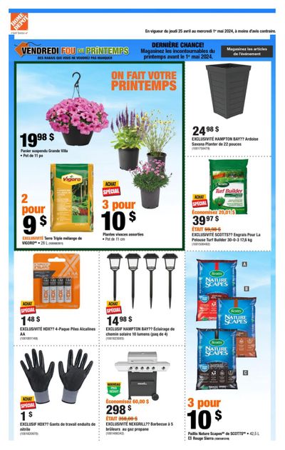Home Depot (QC) Flyer April 25 to May 1