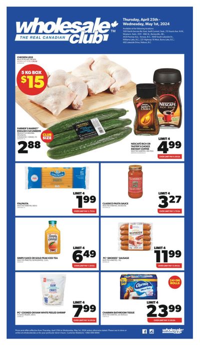 Real Canadian Wholesale Club Flyer April 25 to May 1