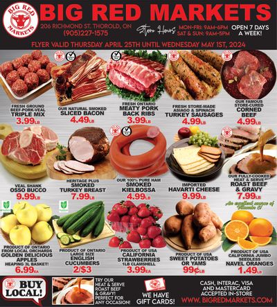 Big Red Markets Flyer April 25 to May 1