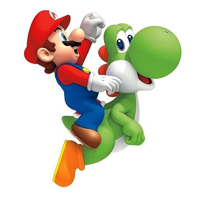 RoomMates RMK1918GM Yoshi/Mario Peel and Stick Giant Wall Decals, 23-Inch X 32-Inch $23.5 (Reg $30.00)