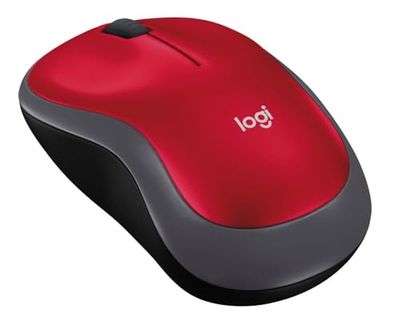 Logitech M185 Wireless Mouse, 2.4GHz with USB Mini Receiver, 12-Month Battery Life, 1000 DPI Optical Tracking, Ambidextrous, Compatible with PC, Mac, Laptop - Red $14.99 (Reg $19.99)