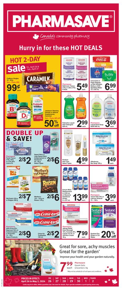Pharmasave (ON & West) Flyer April 26 to May 2