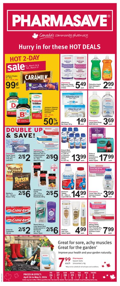 Pharmasave (ON & West) Flyer April 26 to May 9