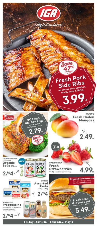 IGA Stores of BC Flyer April 26 to May 2
