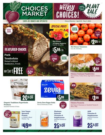Choices Market Flyer April 25 to May 1
