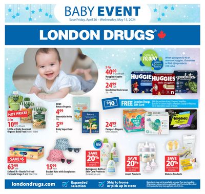 London Drugs Baby Event Flyer April 26 to May 15