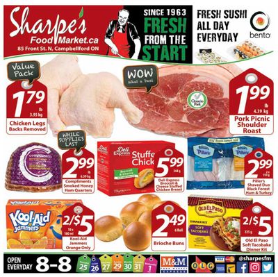 Sharpe's Food Market Flyer April 25 to May 1