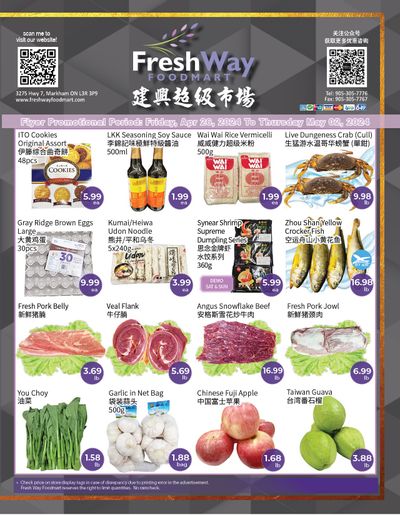 FreshWay Foodmart Flyer April 26 to May 2