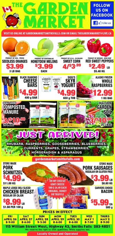 The Garden Market Flyer April 26 to May 2