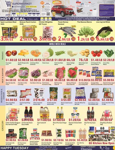 88 Supermarket Flyer April 25 to May 1
