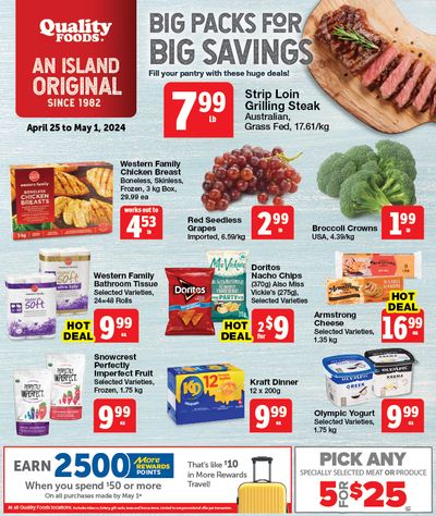 Quality Foods Flyer April 25 to May 1