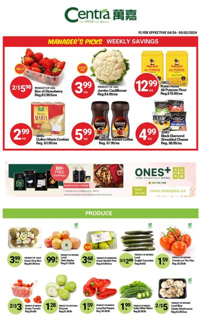 Centra Foods (North York) Flyer April 26 to May 2