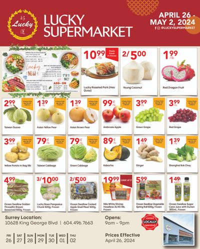 Lucky Supermarket (Surrey) Flyer April 26 to May 2