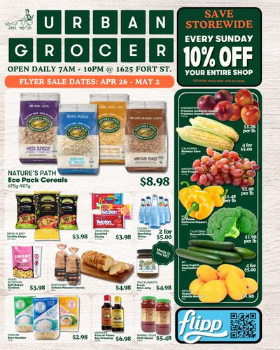 Urban Grocer Flyer April 26 to May 2