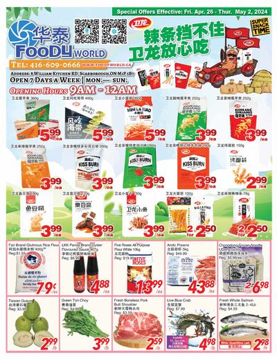 Foody World Flyer April 26 to May 2