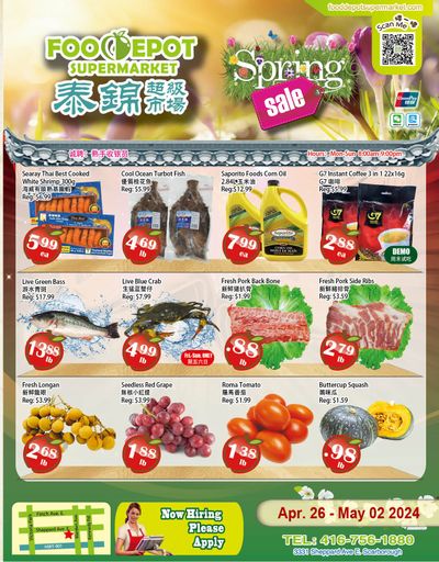 Food Depot Supermarket Flyer April 26 to May 2