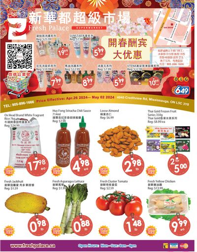 Fresh Palace Supermarket Flyer April 26 to May 2