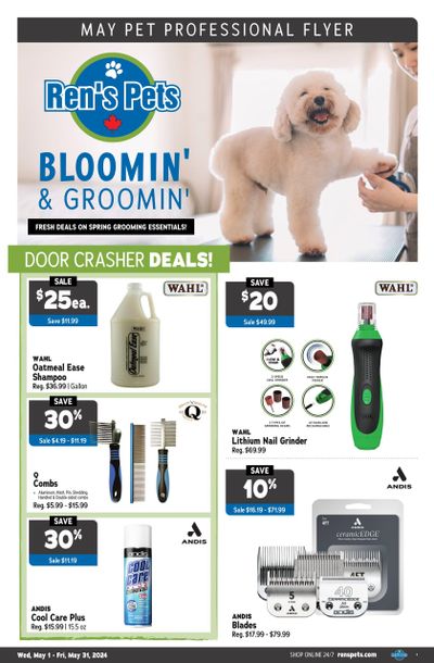 Ren's Pets Bloomin' and Groomin' Sale Flyer May 1 to 31