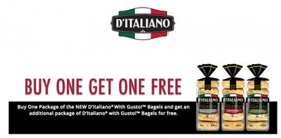 WebSaver Canada Coupons: Buy One Get One Free D’Italiano Gusto Bagels (New 2025 Expiry Date) + Shoppers Drug Mart Deal