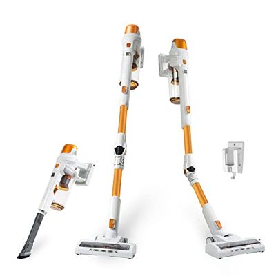 Kenmore DS4030 Cordless Stick Vacuum with EasyReach Wand, Lightweight Cleaner with 2-Speed Power Control, LED Headlight, Converts to Handheld for Hardwood Floors, Carpet & Pet Hair Orange $169.99 (Reg $199.99)