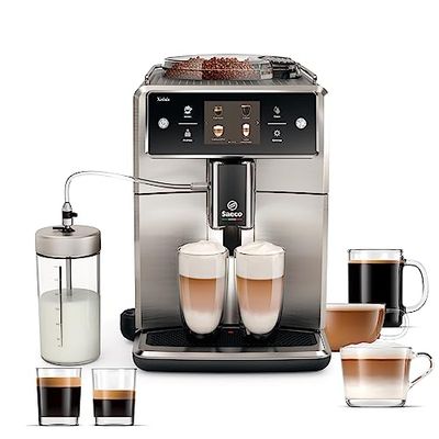 Philips Saeco Xelsis Super Automatic Espresso Machine - LatteDuo Milk System, 15 Coffee Varieties, 8 User Profiles, Touch Screen, Stainless Steel, (SM7685/04) $1407.61 (Reg $1589.98)