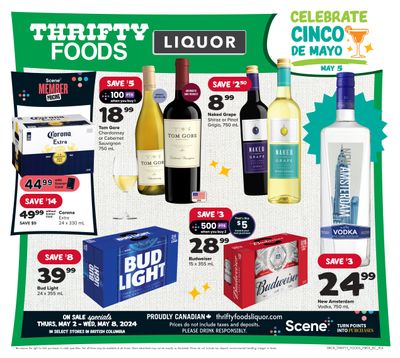 Thrifty Foods Liquor Flyer May 2 to 8