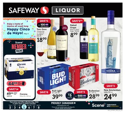 Safeway (BC) Liquor Flyer May 2 to 8
