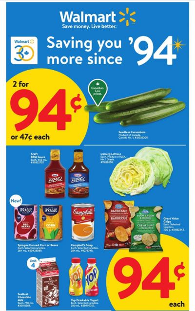 Walmart Canada: 2 Seedless Cucumbers for 94 Cents + More 94 Cent Deals May 2nd – 8th