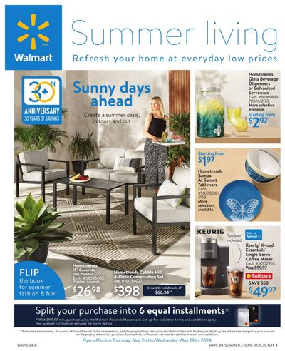 Walmart Summer Living Flyer May 2 to 29