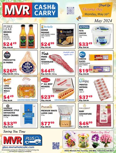 MVR Cash and Carry Flyer May 1 to 31