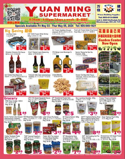 Yuan Ming Supermarket Flyer May 3 to 9